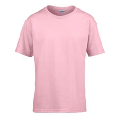 Gildan Childens/Kids SoftStyle Ringspun T-Shirt - 12-13 Years, Light Pink