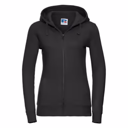 Russell Womens/Ladies Authentic Full Zip Hoodie - XS, Black
