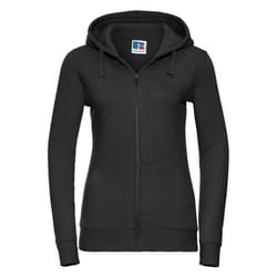 Russell Womens/Ladies Authentic Full Zip Hoodie - XS, Black