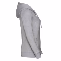 Russell Womens/Ladies Authentic Full Zip Hoodie - M, Light Oxford