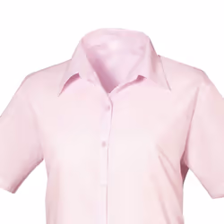 Premier Womens/Ladies Poplin Short-Sleeved Blouse - 26 UK, Pink