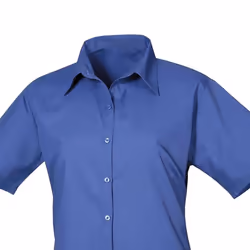 Premier Womens/Ladies Poplin Short-Sleeved Blouse - 26 UK, Royal Blue