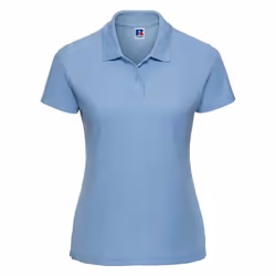 Russell Womens/Ladies Pique Polo Shirt - 10 UK, Sky Blue