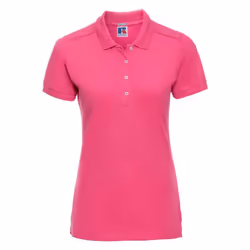Russell Womens/Ladies Pique Stretch Polo Shirt - S, Fuchsia