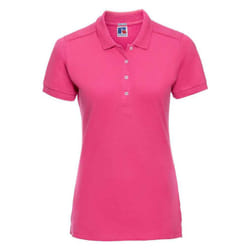 Russell Womens/Ladies Pique Stretch Polo Shirt - S, Fuchsia