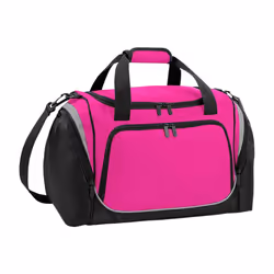 Quadra Pro Team Locker Bag - One Size, Fuchsia/Black/Light Grey