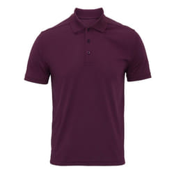 Premier Mens Coolchecker Pique Polo Shirt - 3XL, Aubergine