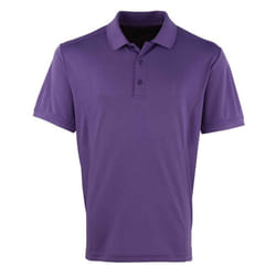 Premier Mens Coolchecker Pique Polo Shirt - S, Purple