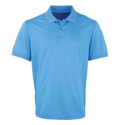 Premier Mens Coolchecker Pique Polo Shirt - XL, Sapphire Blue