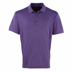 Premier Mens Coolchecker Pique Polo Shirt - L, Purple