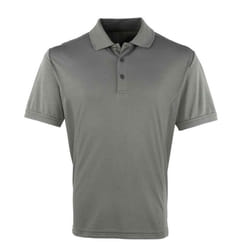 Premier Mens Coolchecker Pique Polo Shirt - XXL, Dark Grey