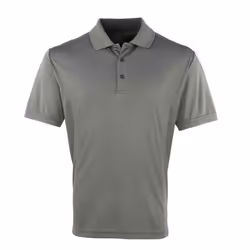 Premier Mens Coolchecker Pique Polo Shirt - XL, Dark Grey