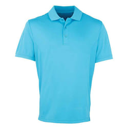 Premier Mens Coolchecker Pique Polo Shirt - 3XL, Turquoise