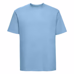 Russell Mens Ringspun Cotton Classic T-Shirt - S, Sky Blue