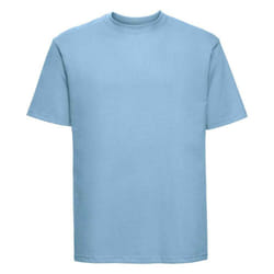 Russell Mens Ringspun Cotton Classic T-Shirt - S, Sky Blue