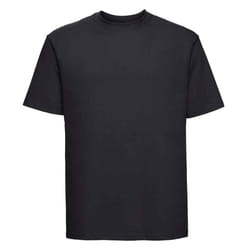 Russell Mens Ringspun Cotton Classic T-Shirt - L, Black