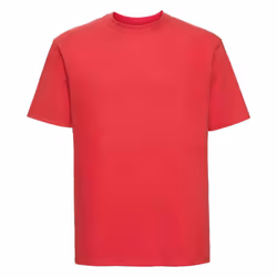 Russell Mens Ringspun Cotton Classic T-Shirt - XL, Bright Red