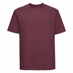 Russell Mens Ringspun Cotton Classic T-Shirt - XS, Burgundy