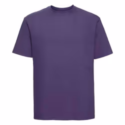 Russell Mens Ringspun Cotton Classic T-Shirt - XS, Purple