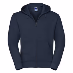 Russell Mens Authentic Hooded Sweatshirt - XS, French Navy