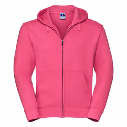 Russell Mens Authentic Hooded Sweatshirt - XS, Fuchsia