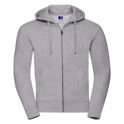 Russell Mens Authentic Hooded Sweatshirt - XS, Light Oxford