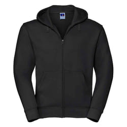 Russell Mens Authentic Hooded Sweatshirt - XL, Black