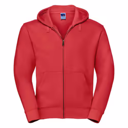 Russell Mens Authentic Hooded Sweatshirt - XS, Classic Red