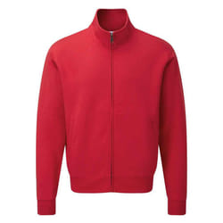 Russell Mens Authentic Sweat Jacket - XS, Classic Red