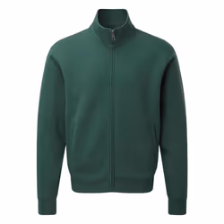Russell Mens Authentic Sweat Jacket - XS, Bottle Green