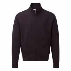 Russell Mens Authentic Sweat Jacket - M, Black