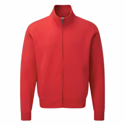 Russell Mens Authentic Sweat Jacket - L, Classic Red