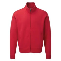 Russell Mens Authentic Sweat Jacket - L, Classic Red