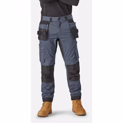 Dickies Mens Holster Universal Flexible Work Trousers - 36R, Grey/Black