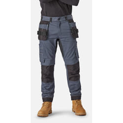 Dickies Mens Holster Universal Flexible Work Trousers - 36R, Grey/Black