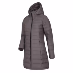 Mountain Warehouse Womens/Ladies Furnace Down Long Length Padded Jacket - 12 UK, Dark Grey