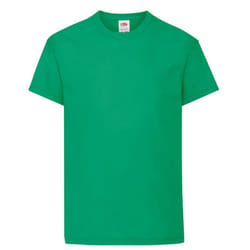 Fruit of the Loom Childrens/Kids Original Cotton T-Shirt - 3-4 Years, Kelly Green
