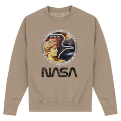 NASA Unisex Adult Apollo Sweatshirt - L, Oatmeal