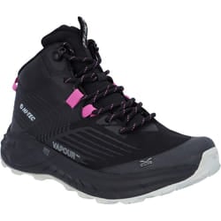Hi-Tec Mens Fuse Trail Waterproof Mid Cut Trainers - 5 UK, Black/Cool Grey/Cyclamen