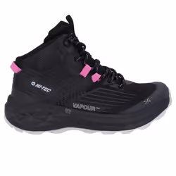 Hi-Tec Mens Fuse Trail Waterproof Mid Cut Trainers - 5 UK, Black/Cool Grey/Cyclamen