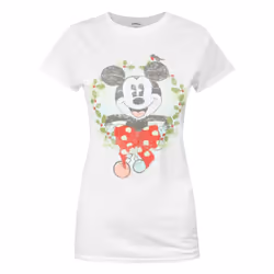 Disney Womens/Ladies Mickey Mouse Christmas T-Shirt