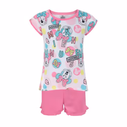 Disney Girls Minnie Mouse Short Pyjama Set - 9 Years, Pink/White