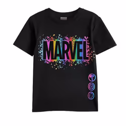 Marvel Boys Smash Logo T-Shirt (Pack of 2) - 7-8 Years, Black/Grey