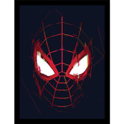 Spider-Man Close Up Miles Morales Framed Poster
