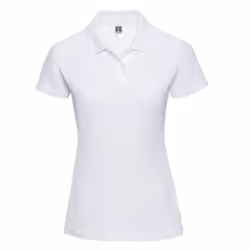 Russell Womens/Ladies Classic Polycotton Polo Shirt - L, White