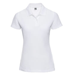 Russell Womens/Ladies Classic Polycotton Polo Shirt - S, White