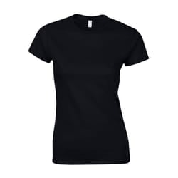 Gildan Womens/Ladies Softstyle Ringspun Cotton T-Shirt - XXL, Black