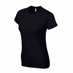 Gildan Womens/Ladies Softstyle Ringspun Cotton T-Shirt - XL, Black