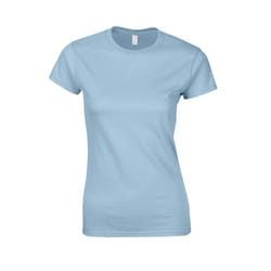 Gildan Womens/Ladies Softstyle Ringspun Cotton T-Shirt - S, Light Blue