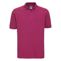 Russell Mens Classic Cotton Pique Polo Shirt - S, Fuchsia